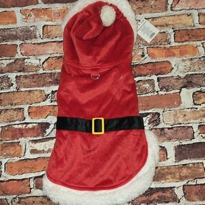 Festive Red Dog Santa Costume